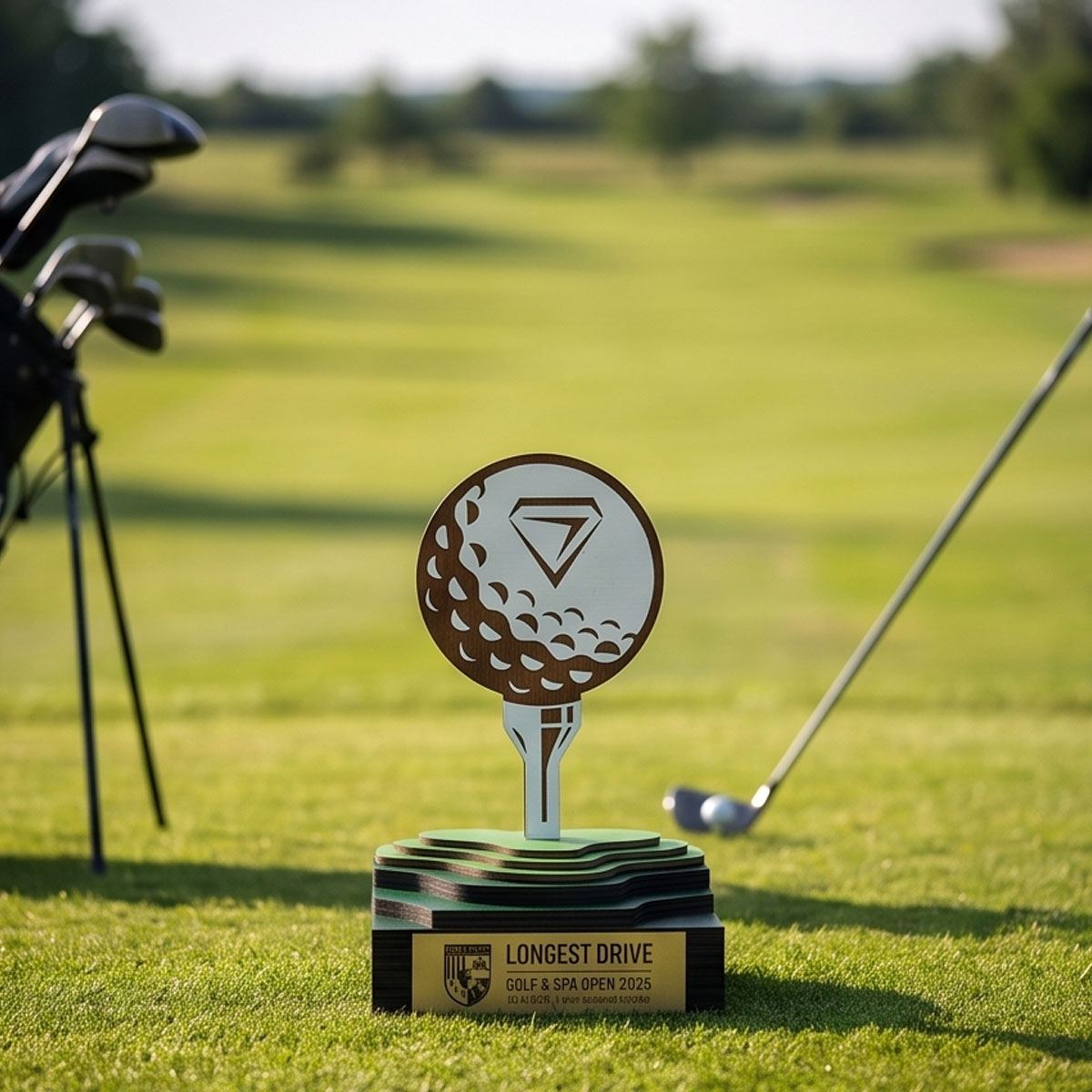 Detail golfové trofeje