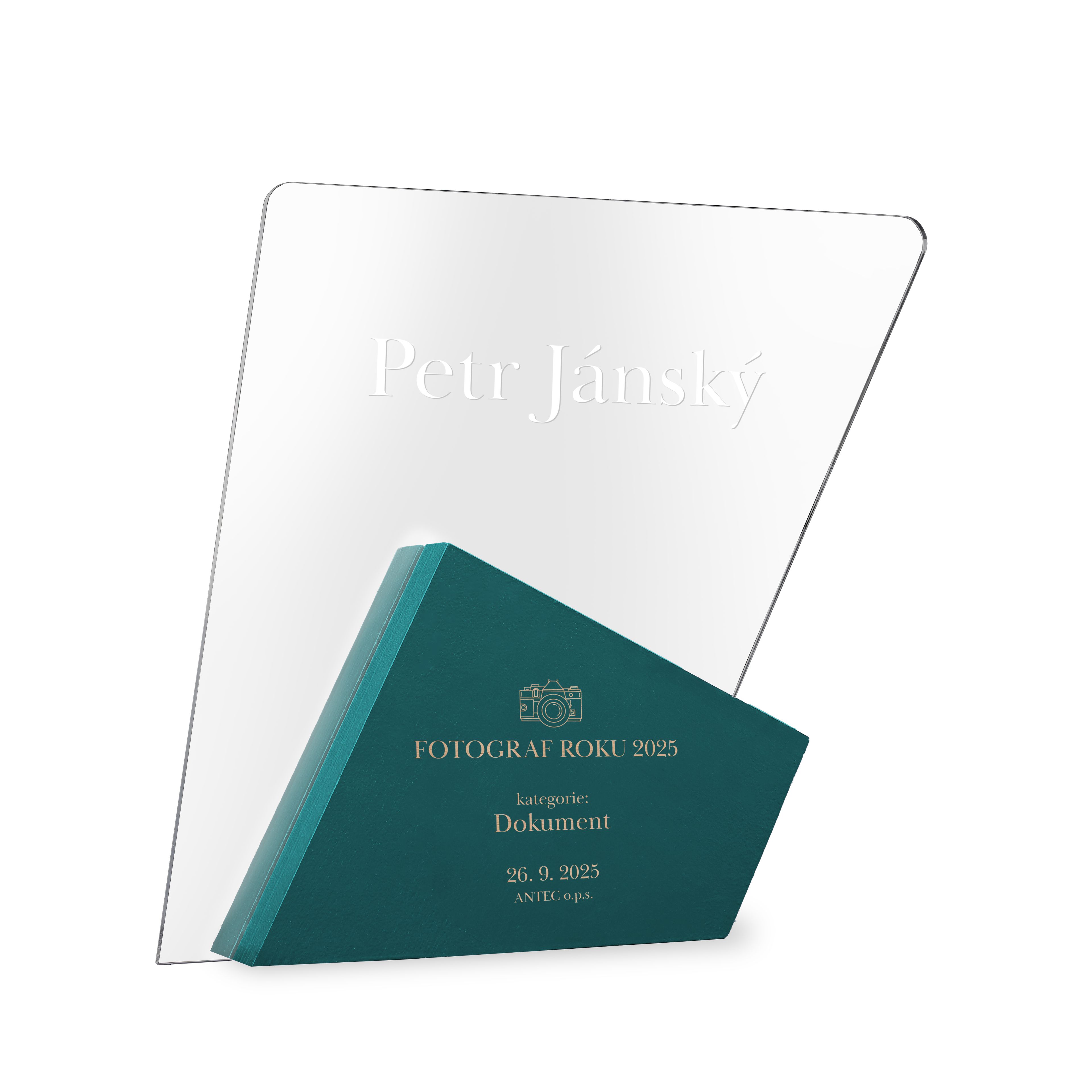 Fotograf roku 2025 – akrylová trofej